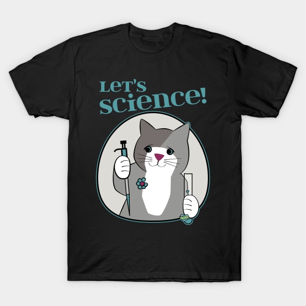 Let's Science Cat T-Shirt by Sue Cervenka